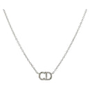 Christian Dior Necklace metal Silver Auth ka1114-1
