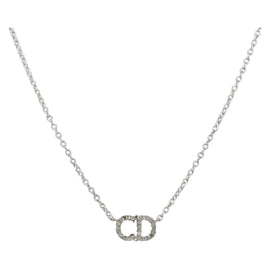 Christian Dior Necklace metal Silver Auth ka1114