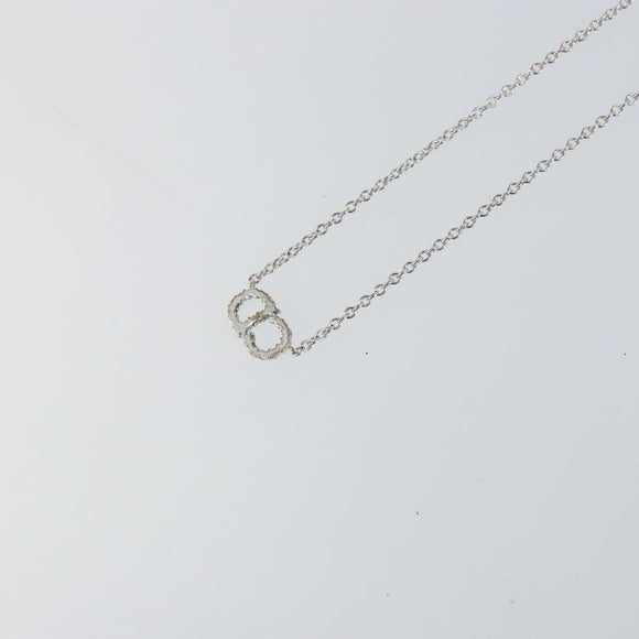 Christian Dior Necklace metal Silver Auth ka1114