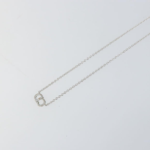 Christian Dior Necklace metal Silver Auth ka1114