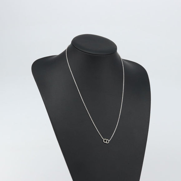 Christian Dior Necklace metal Silver Auth ka1114