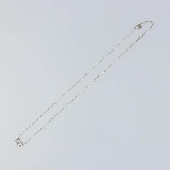 Christian Dior Necklace metal Silver Auth ka1114