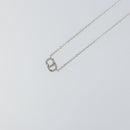 Christian Dior Necklace metal Silver Auth ka1114-3