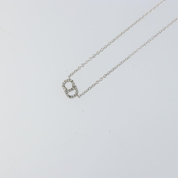 Christian Dior Necklace metal Silver Auth ka1114