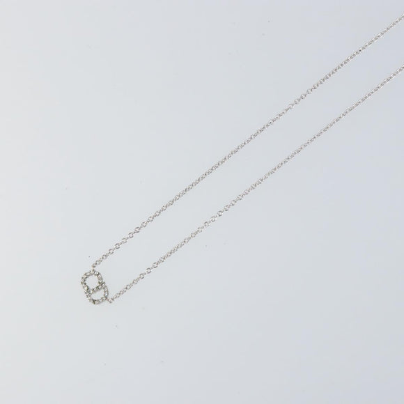 Christian Dior Necklace metal Silver Auth ka1114