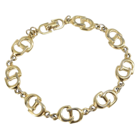 Christian Dior Bracelet metal Gold Auth ka1115