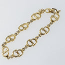 Christian Dior Bracelet metal Gold Auth ka1115-4