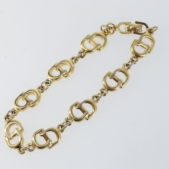 Christian Dior Bracelet metal Gold Auth ka1115