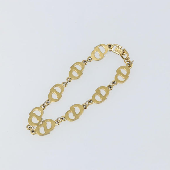 Christian Dior Bracelet metal Gold Auth ka1115
