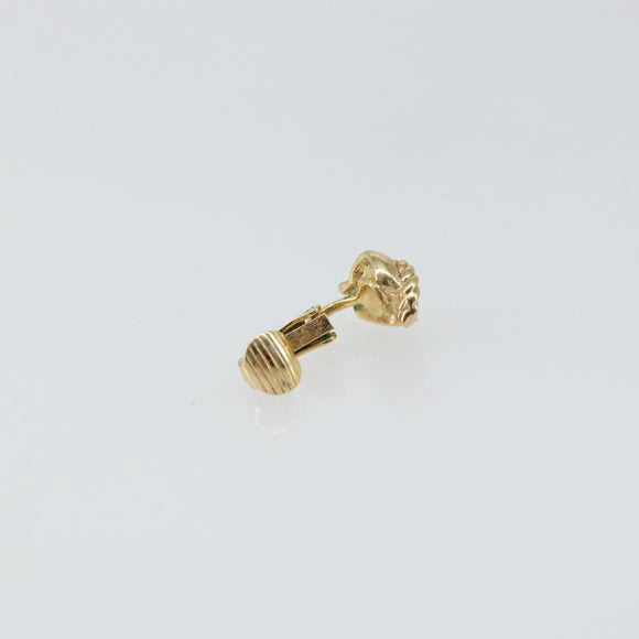 Christian Dior Earring metal Gold Auth ka1116