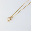 Christian Dior Necklace metal Gold CC Auth ka1117-9