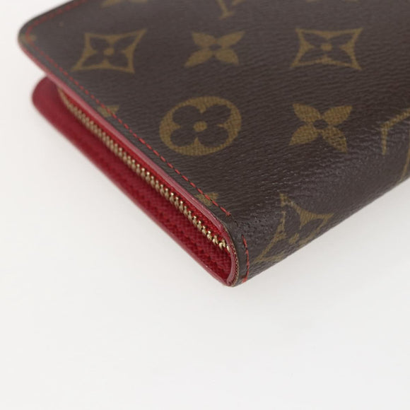 LOUIS VUITTON Monogram Cherry Porte Monnaie Zip Long Wallet M95006 Auth ka1118