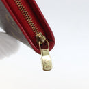 LOUIS VUITTON Monogram Cherry Porte Monnaie Zip Long Wallet M95006 Auth ka1118-8