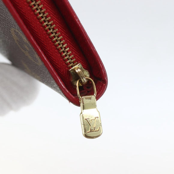 LOUIS VUITTON Monogram Cherry Porte Monnaie Zip Long Wallet M95006 Auth ka1118