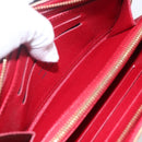 LOUIS VUITTON Monogram Cherry Porte Monnaie Zip Long Wallet M95006 Auth ka1118-20