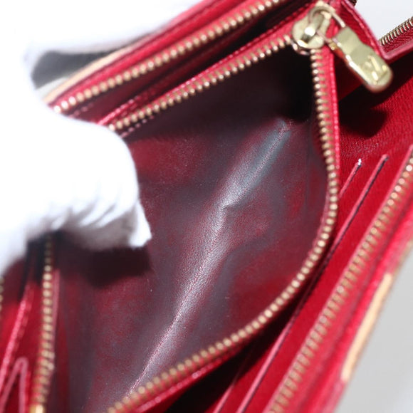LOUIS VUITTON Monogram Cherry Porte Monnaie Zip Long Wallet M95006 Auth ka1118