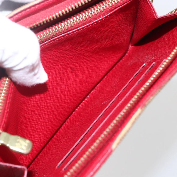 LOUIS VUITTON Monogram Cherry Porte Monnaie Zip Long Wallet M95006 Auth ka1118