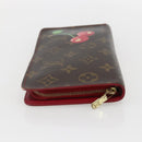 LOUIS VUITTON Monogram Cherry Porte Monnaie Zip Long Wallet M95006 Auth ka1118-3