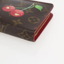 LOUIS VUITTON Monogram Cherry Porte Monnaie Zip Long Wallet M95006 Auth ka1118-7