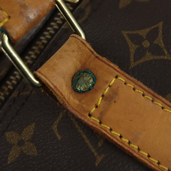 LOUIS VUITTON Monogram Keepall 55 Boston Bag M41424 LV Auth ka1119