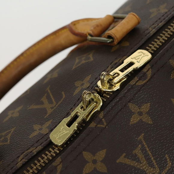 LOUIS VUITTON Monogram Keepall 55 Boston Bag M41424 LV Auth ka1119