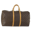 LOUIS VUITTON Monogram Keepall 55 Boston Bag M41424 LV Auth ka1119-1