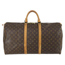 LOUIS VUITTON Monogram Keepall 55 Boston Bag M41424 LV Auth ka1119-2