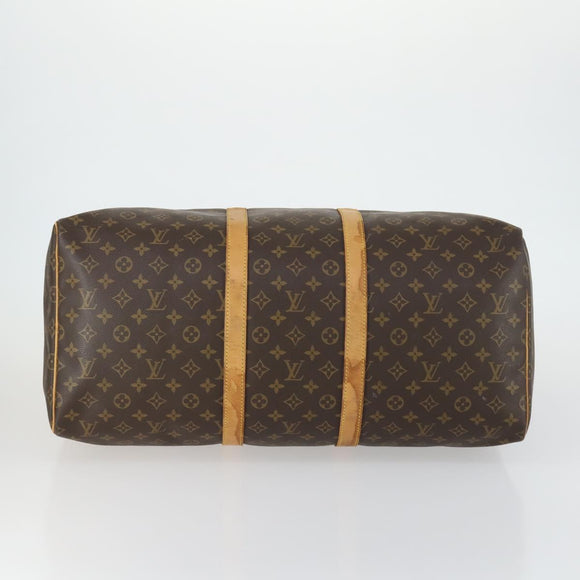LOUIS VUITTON Monogram Keepall 55 Boston Bag M41424 LV Auth ka1119