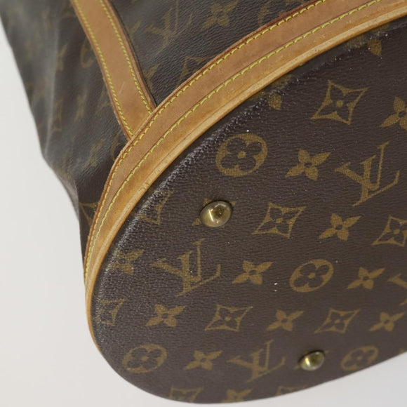 LOUIS VUITTON Monogram Bucket GM Shoulder Bag M42236 LV Auth ka1120
