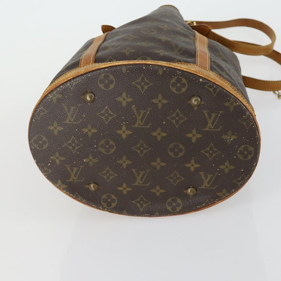 LOUIS VUITTON Monogram Bucket GM Shoulder Bag M42236 LV Auth ka1121