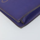 CHANEL Hologram Chain Shoulder Bag Vinyl Purple CC Auth ka1124-14
