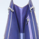 CHANEL Hologram Chain Shoulder Bag Vinyl Purple CC Auth ka1124-18