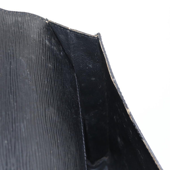 LOUIS VUITTON Epi Porte Documents Senateur Briefcase Black M54452 LV Auth ka1125