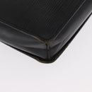 LOUIS VUITTON Epi Porte Documents Senateur Briefcase Black M54452 LV Auth ka1125-7