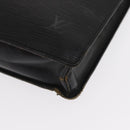 LOUIS VUITTON Epi Porte Documents Senateur Briefcase Black M54452 LV Auth ka1125-14