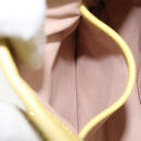 PRADA Clutch Bag Leather Yellow Gold Auth ka1127-21