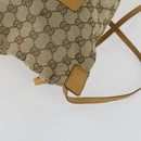 GUCCI GG Canvas Backpack Beige Silver Auth ka1128-10