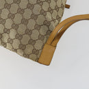 GUCCI GG Canvas Backpack Beige Silver Auth ka1128-12
