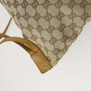 GUCCI GG Canvas Backpack Beige Silver Auth ka1128-13