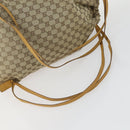 GUCCI GG Canvas Backpack Beige Silver Auth ka1128-7
