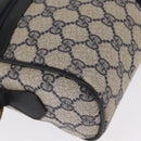 GUCCI GG Supreme Sherry Line Shoulder Bag PVC Navy Gold 010 378 Auth ka1129-14