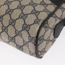 GUCCI GG Supreme Sherry Line Shoulder Bag PVC Navy Gold 010 378 Auth ka1129-15