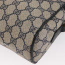 GUCCI GG Supreme Sherry Line Shoulder Bag PVC Navy Gold 010 378 Auth ka1129-17