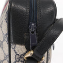 GUCCI GG Supreme Sherry Line Shoulder Bag PVC Navy Gold 010 378 Auth ka1129-10