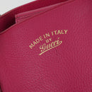 GUCCI Tote Bag Leather Pink Gold 354397 Auth ka1133-14