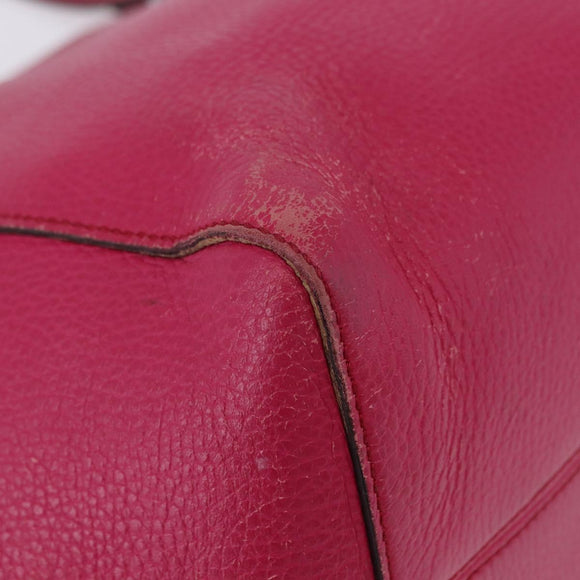 GUCCI Shopper Tas Leer Roze Goud 354397 Auth ka1133