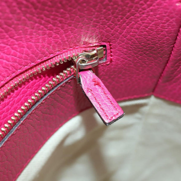 GUCCI Tote Bag Leather Pink Gold 354397 Auth ka1133