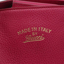 GUCCI Shopper Tas Leer Roze Goud 354397 Auth ka1133-20
