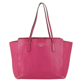 GUCCI Tote Bag Leather Pink Gold 354397 Auth ka1133 - 0