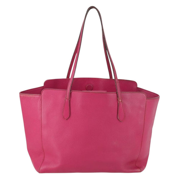 GUCCI Tote Bag Leather Pink Gold 354397 Auth ka1133